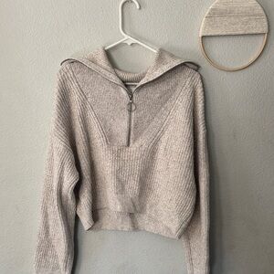 Cream Women's Turtleneck Sweater